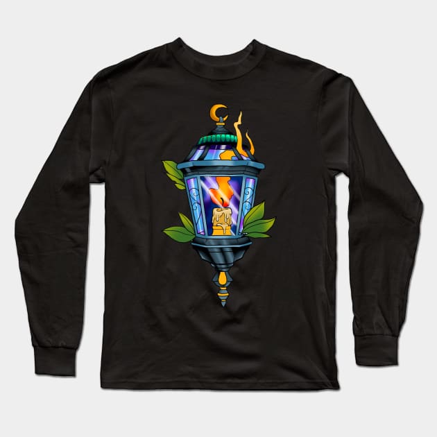 Candle Lamp Long Sleeve T-Shirt by WOODDIOS